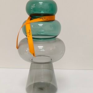 PHILIPPI CURIOSA stacked coloured glass vase